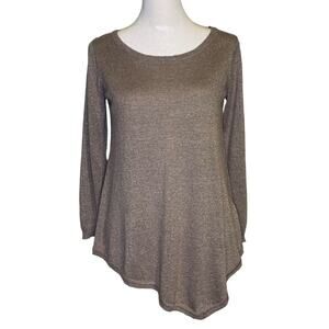 Joie beige shimmer pullover sweater size XS